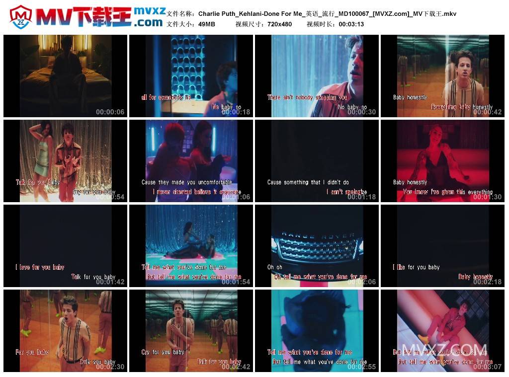 Charlie Puth_Kehlani-Done For Me_英语_流行_MD100067